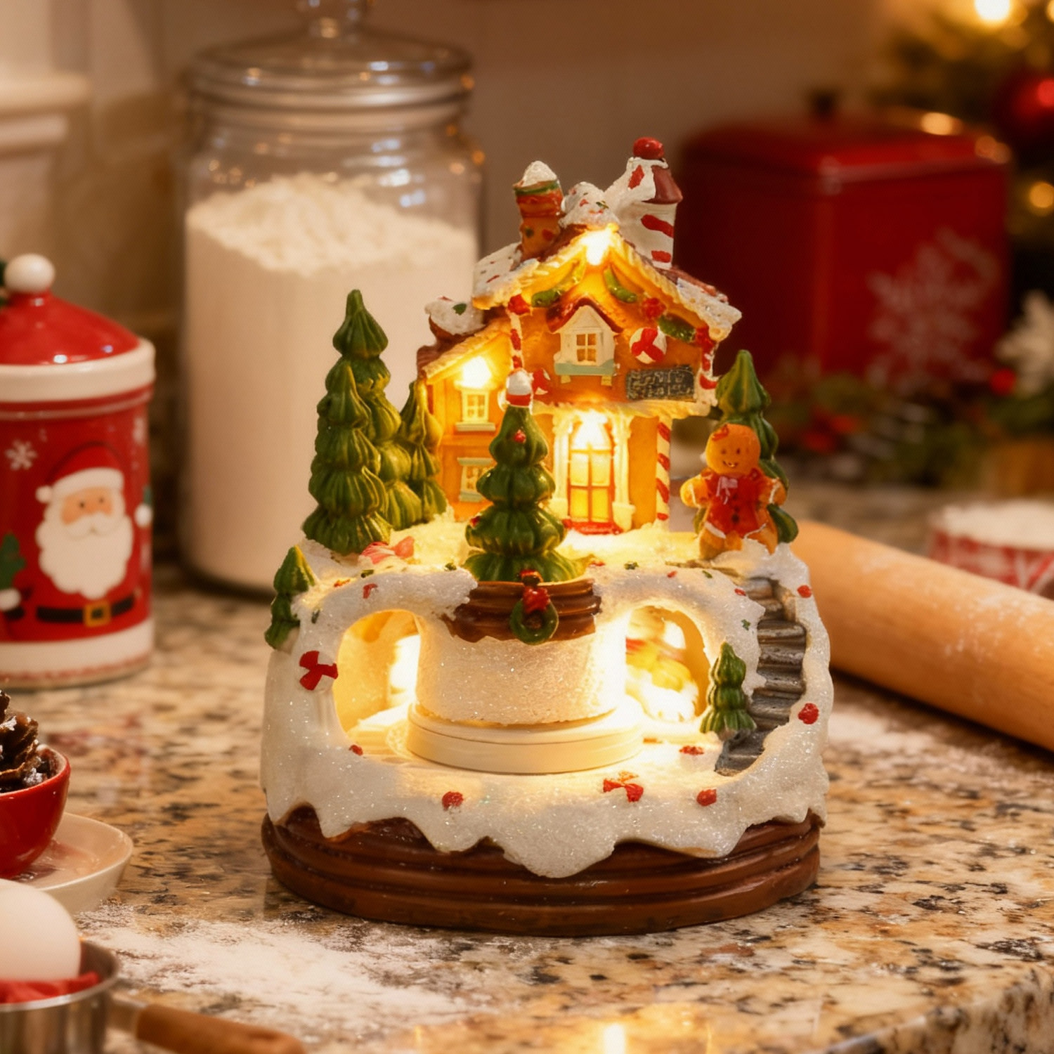 新年元旦装饰树摆件女孩礼物氛围感小夜灯2026新款八音乐盒送女生,家装灯饰光源,小夜灯,淘宝优惠券,粉丝福利购,淘宝优惠卷