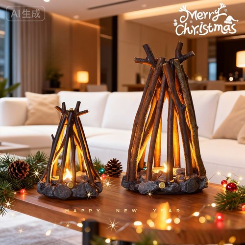 圣诞节装饰品摆件树枝藤条氛围场景布置christmas耶诞节拍照道具