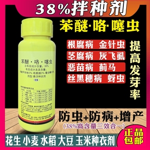 38%苯醚咯噻虫小麦花生水稻拌种剂种衣剂蚜虫茎腐病金针虫根腐病