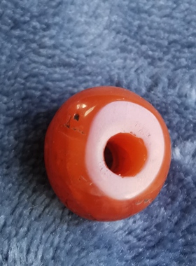 13196西藏老南红玛瑙珠子