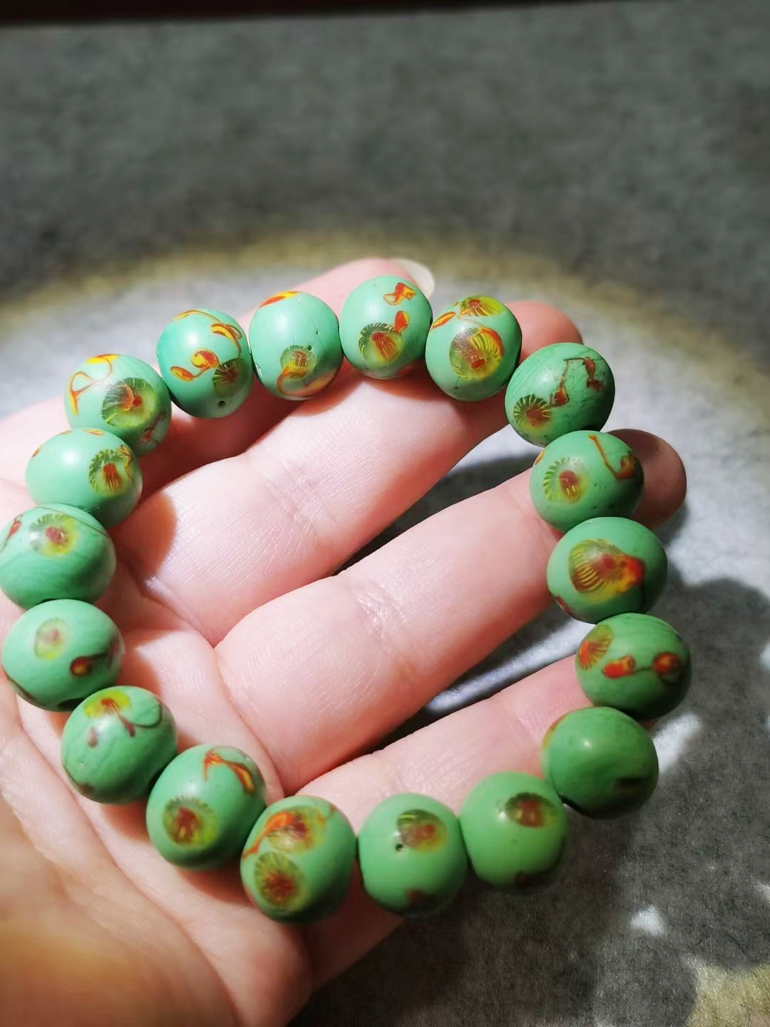 12549  民国凤眼琉璃手串