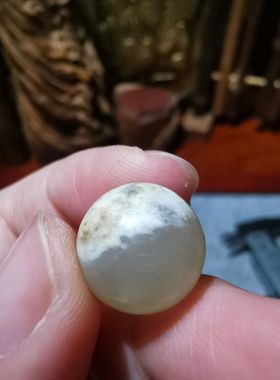 11592【汉传带皮老玉珠子】