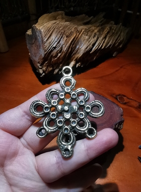 14168  老利马铜吉祥结护身牌​