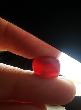 14563  红山老红玛瑙磨盘珠