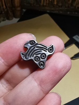 15373   藏传老利马铜大鹏鸟托甲吊坠