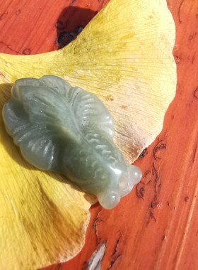 15504和田青玉金鱼吊坠