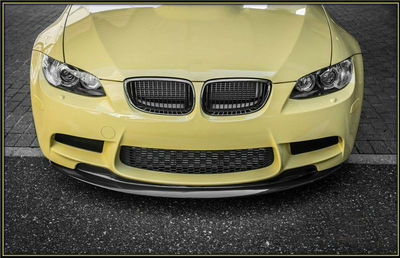 适用宝马e92e93碳纤前下巴