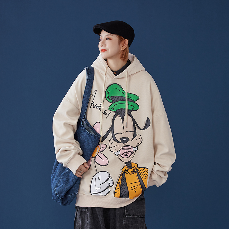 New cartoon printed sweater polyester fiber in autumn and winter