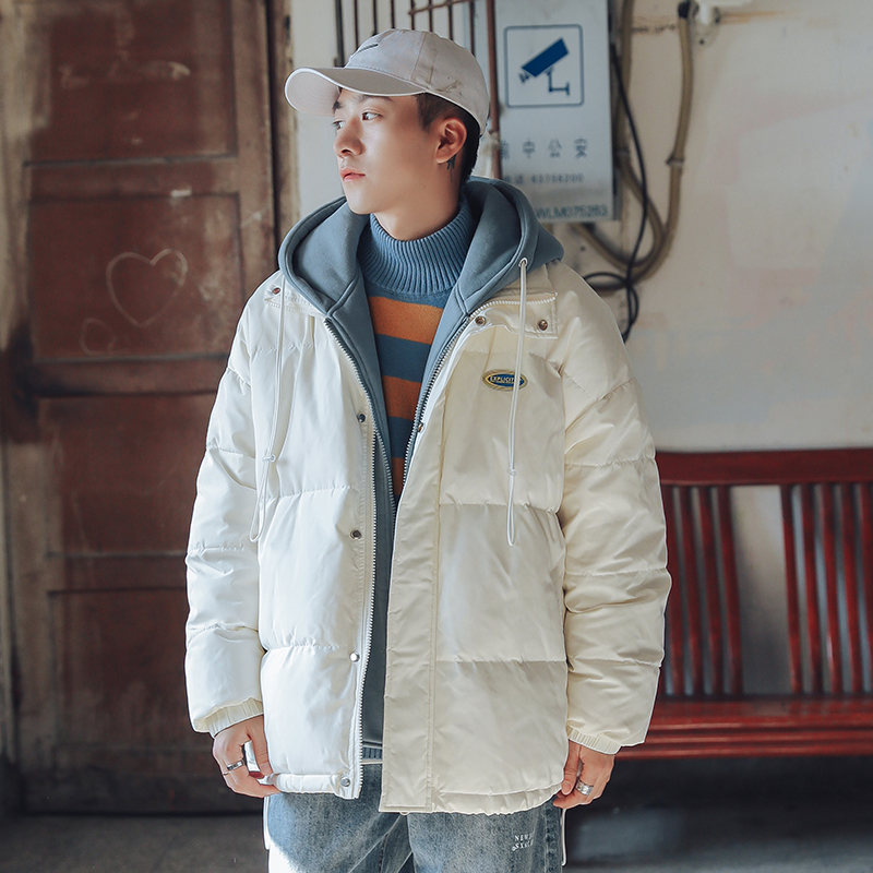 冬季青春流行連帽棉服  （100%滌輪）