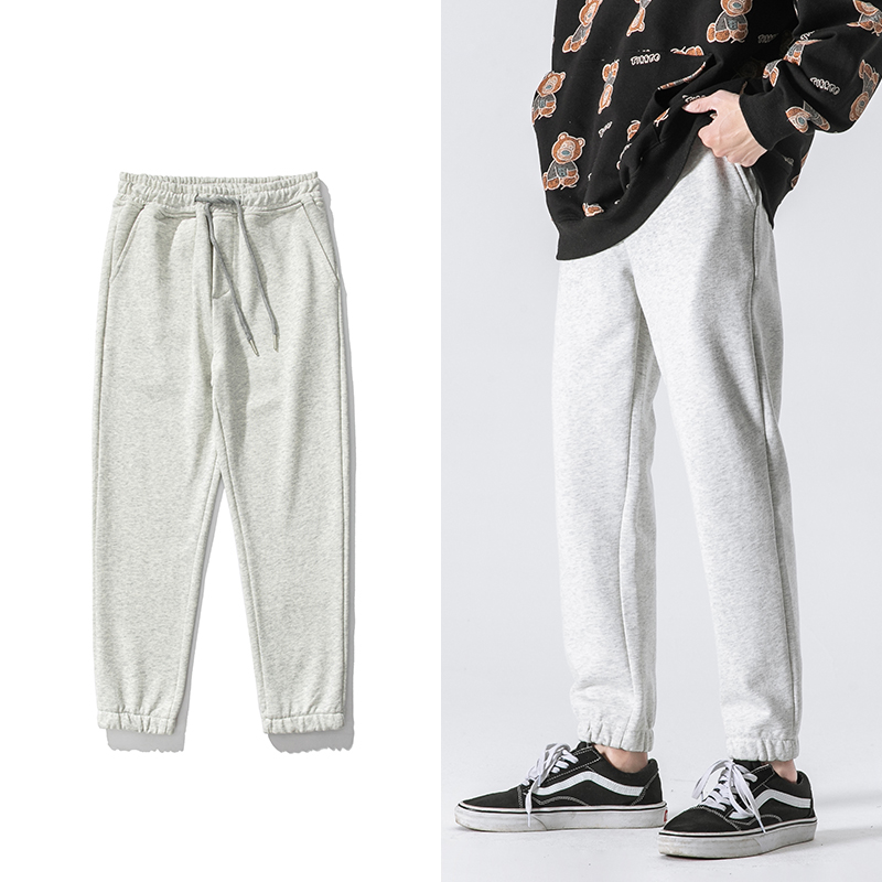 Spring pure color sport pants cotton