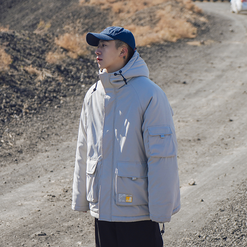 Polyester fiber for winter tooling hooded cotton clothing