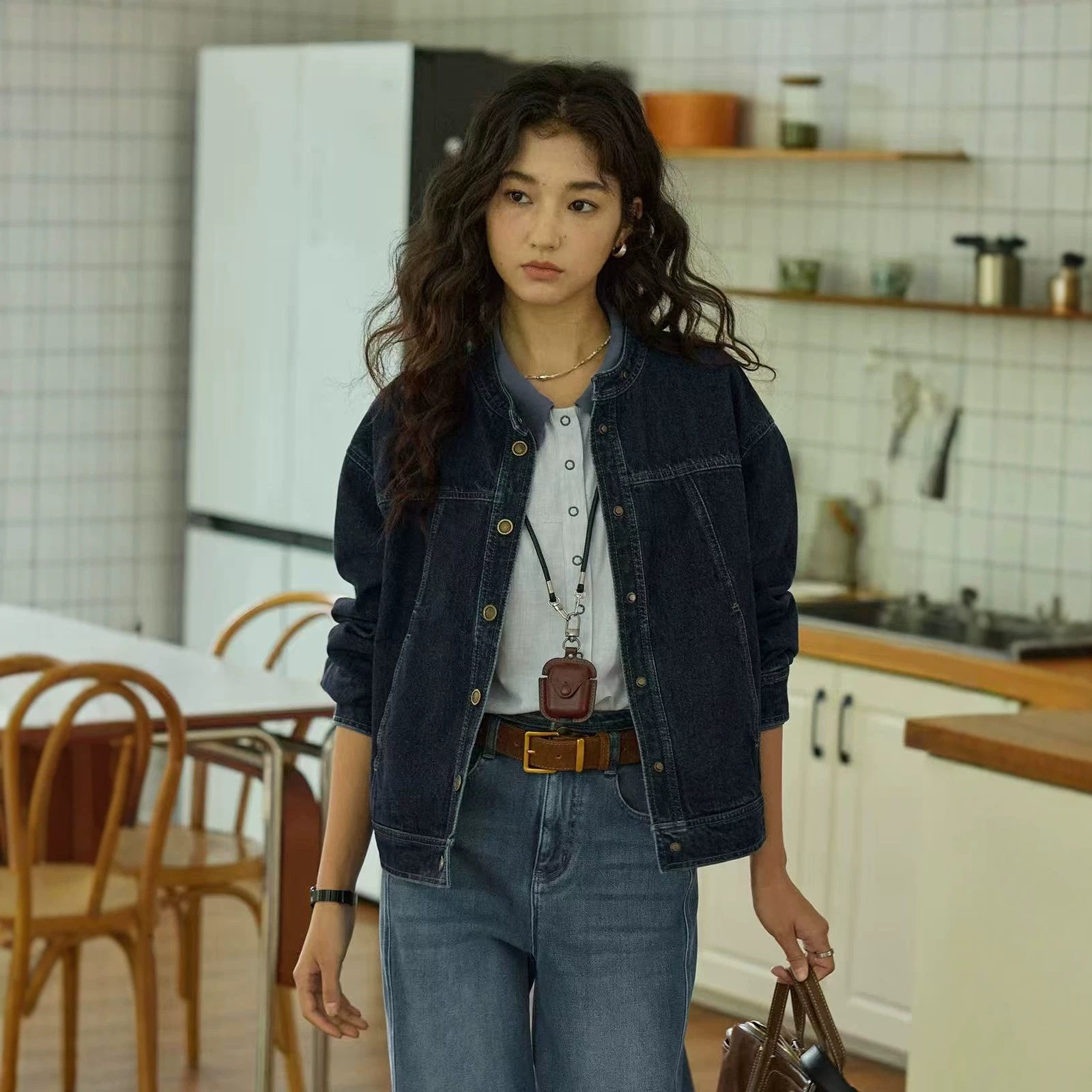 2026春秋季新款韩版休闲时尚牛仔外套女宽松百搭夹克上衣外搭衣服