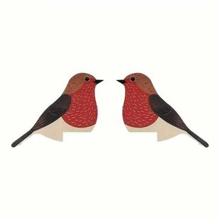 木质新款可爱装饰门框插座创意彩色小鸟门顶摆件装饰家居园艺装饰