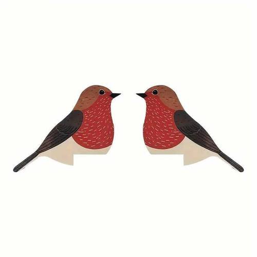 木质装饰门框插座创意墙贴小鸟