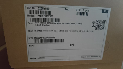 超聚变1.92T Sata读写混合-PM897 服务器固态硬盘0255Y010