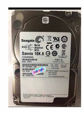 全新 原装 Seagate/希捷ST900MM0006 900G 10K 2.5 SAS硬盘02RR9T