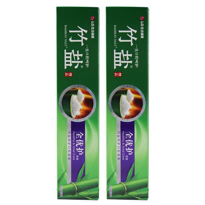 LG竹盐牙膏全优护牙膏220g清洁牙齿口腔护理牙龈含氟清新原味