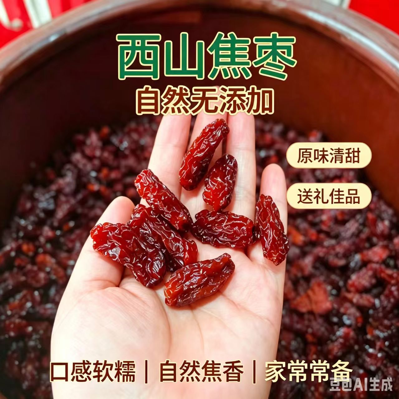 池州九华山西山焦枣蜜枣零食