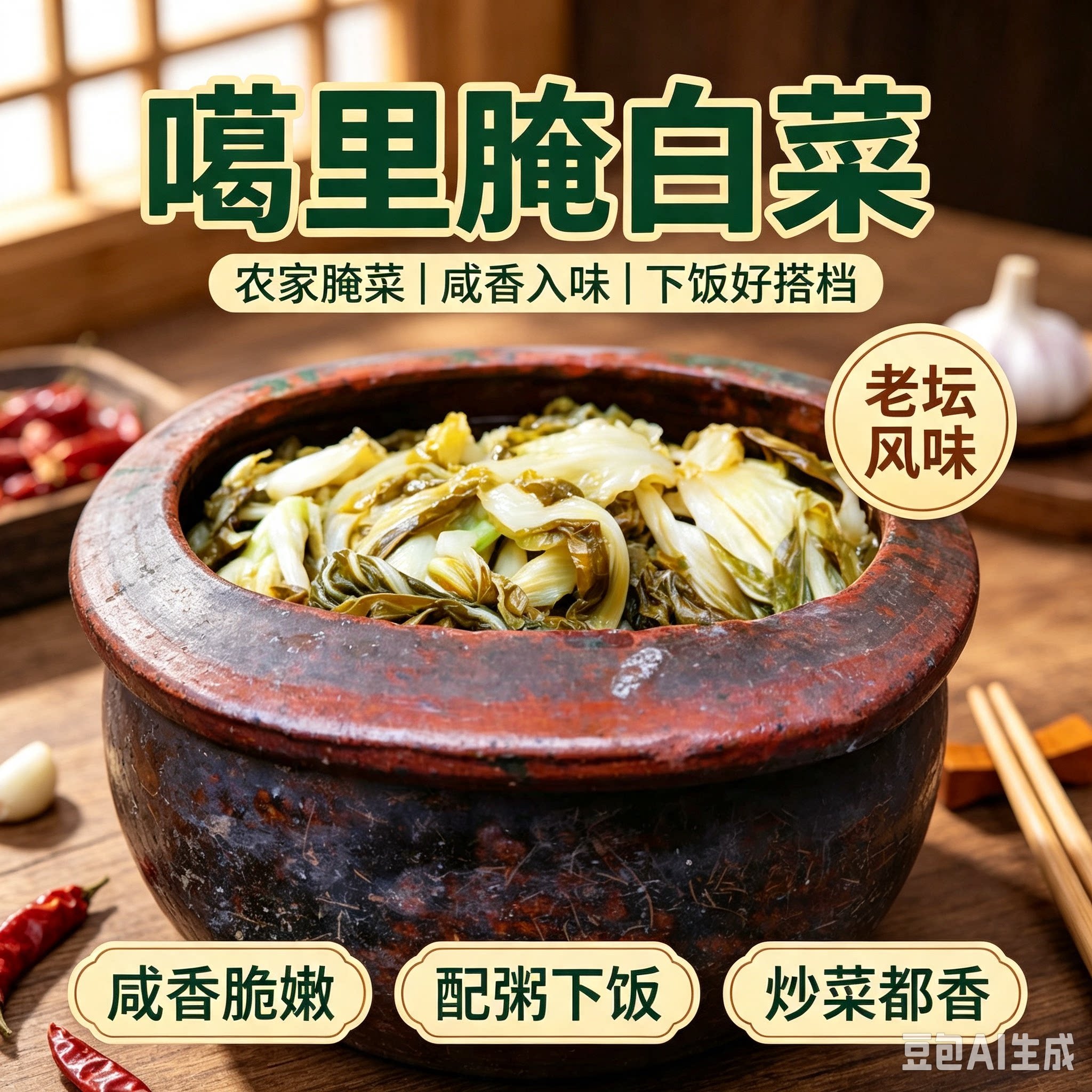 池州本地农家腌白菜优惠包邮牛肉烧腌菜锅子佳选