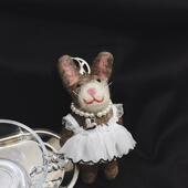 小众精致芭蕾舞小兔挂件大号包挂送女生礼物礼品纱裙兔子钥匙扣