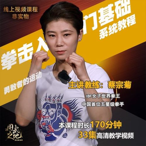 拳击入门基础系统教程用武之地世界拳王蔡宗菊【在线观看非实物】