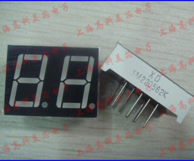 数码管SM220562K（共阴红色7段2位）10脚间距0.56mm 2元/PCS