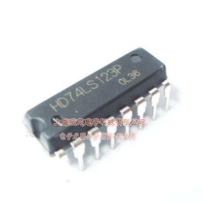 薇芯电子 IC集成电路HD74LS123P DIP16单稳态多谐振荡器3.5元/PCS
