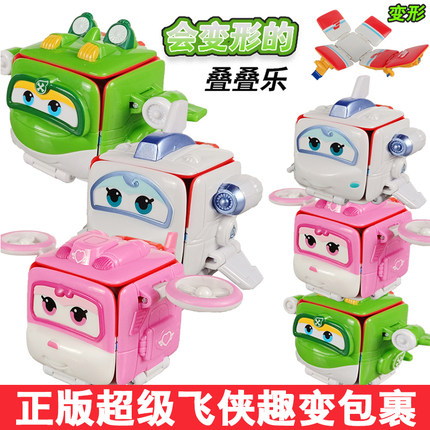 奥迪双钻超级飞侠趣变包裹乐迪7小爱5多多变形机器人男孩女孩玩具