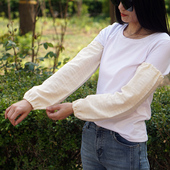 办公防凉风骑行护袖 宽松加肥胖人套袖 套女 可调松紧纯全棉防晒袖