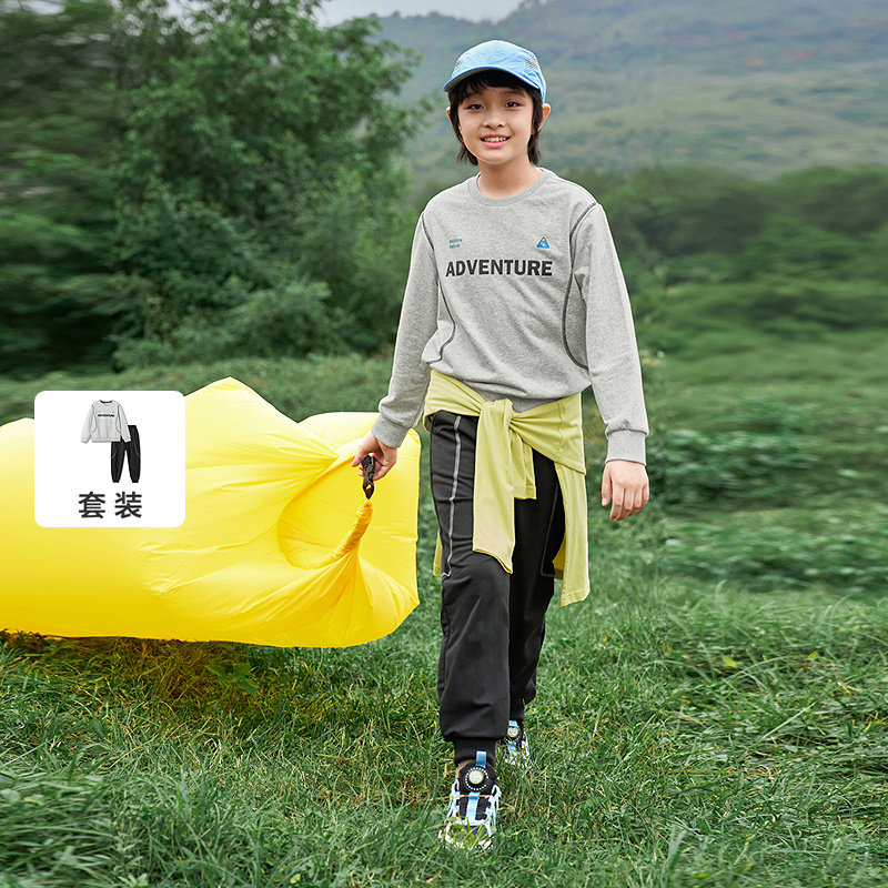 巴拉巴拉儿童长袖套装男童休闲两件套女童运动春装2026新款童装潮,童装/婴儿装/亲子装,套装,淘宝优惠券,粉丝福利购,淘宝优惠卷