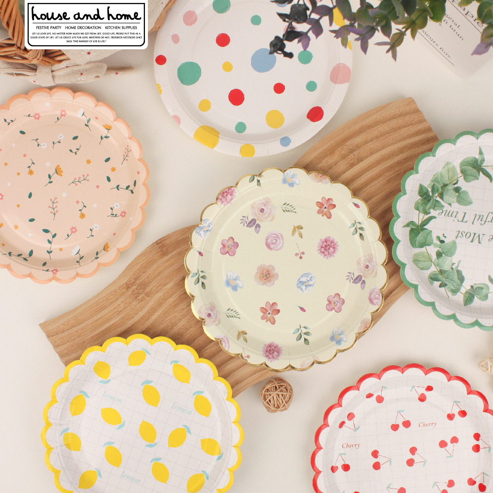 一次性纸盘套装毕业派对纸餐具