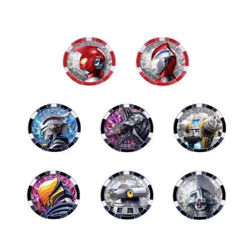 万代扭蛋泽塔勋章硬币赛文加