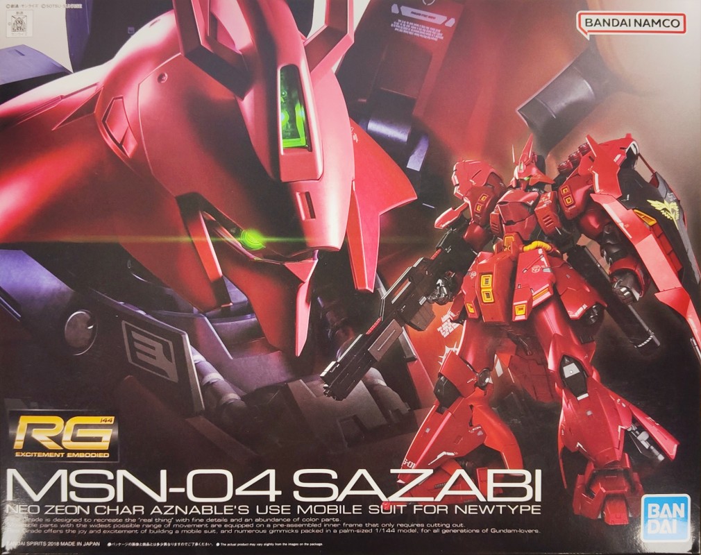 【现货】万代 RG 29 1/144 沙扎比 沙萨比 SAZABI 夏亚 拼装模型 模玩/动漫/周边/娃圈三坑/桌游 高达模型专区 原图主图