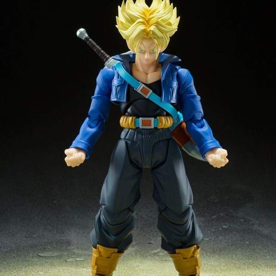 万代 SHF 七龙珠Z 超级赛亚人 特兰克斯 杜拉格斯 未来的少年手办