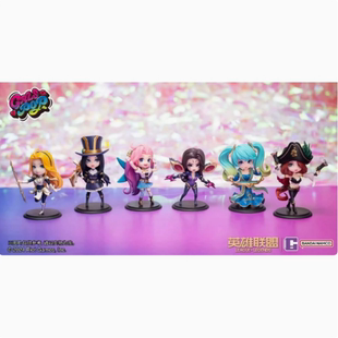 现货 万代 LOL英雄联盟系列盲盒 卡莎琴女 Q版手办摆件女生礼物