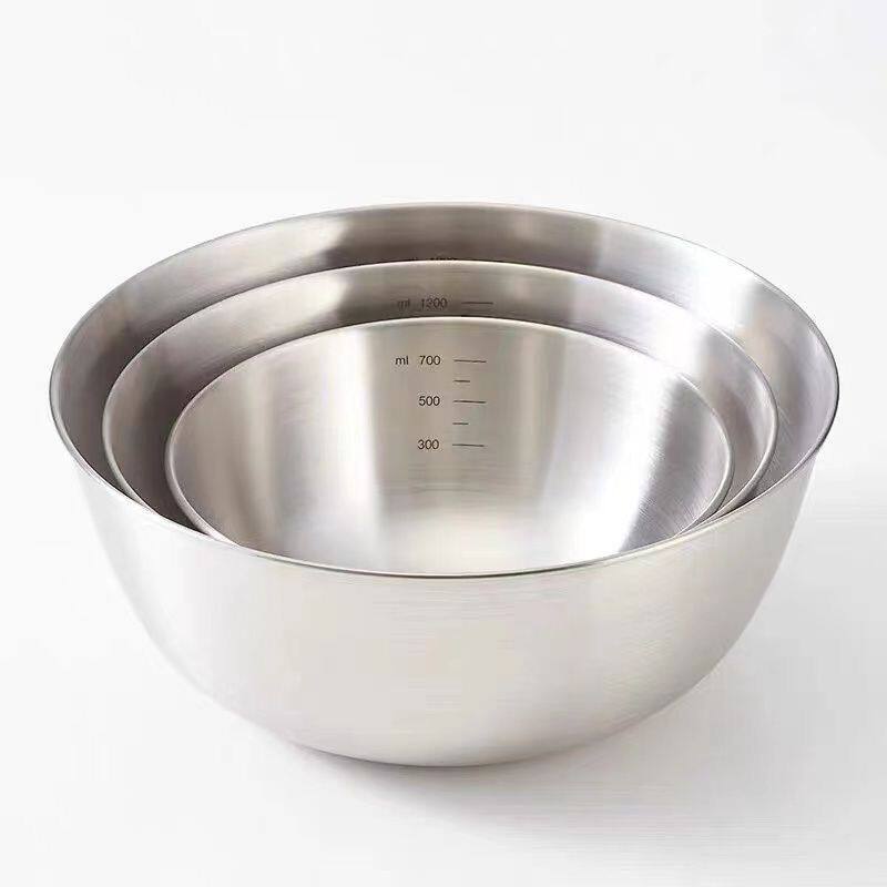 不锈钢料理盆碗打蛋和面沙拉凉拌水果煮面家用和面盆