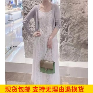 雨墨圣迪奥立夏2024女新款简约清新收腰显瘦吊带连衣裙S232Z12F3