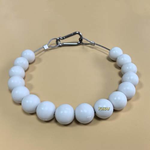 宇恺旗杆配件白色珠子导向防风链