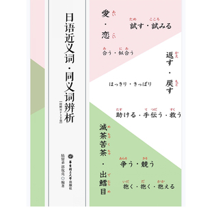 日语近义词·同义词辨析 PDF+音频 学日语电子资料