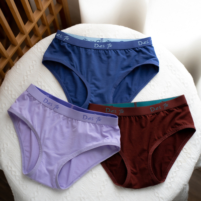 Des FR不扎运动干爽抗菌merino美利奴羊毛三角裤中腰美丽诺内裤女