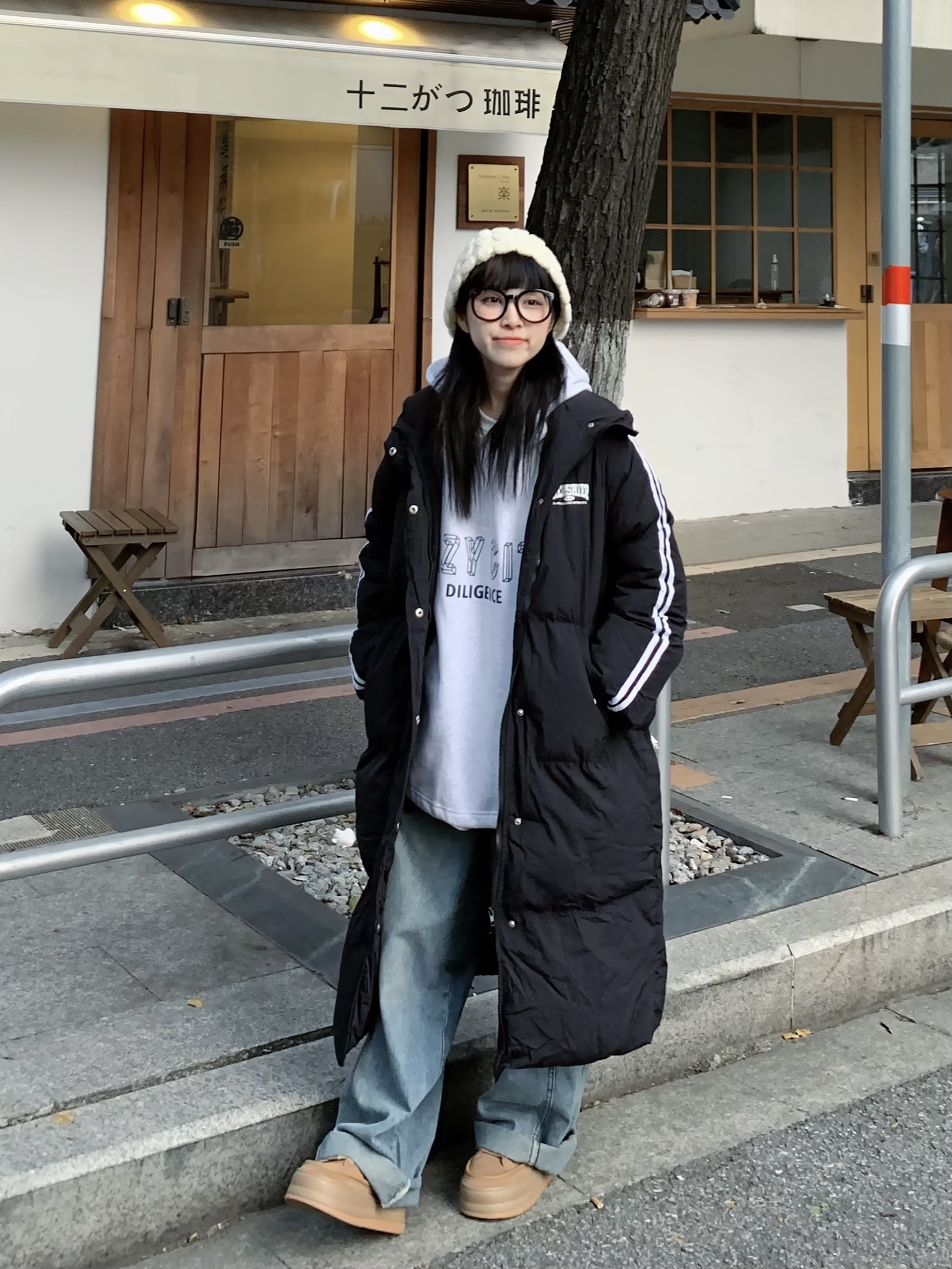 过膝中长款棉袄加厚百搭休闲宽松