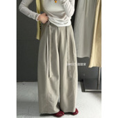 显瘦外穿百搭 子女春季 广州十三行高货爆款 韩系小个子遮跨休闲裤