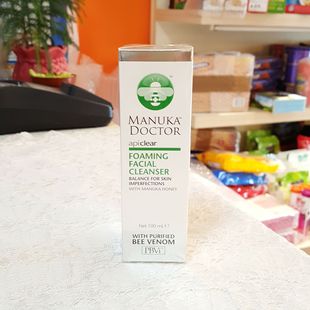 现货！新西兰Manuka Doctor麦卢卡医生蜂毒泡沫洗面奶100ml