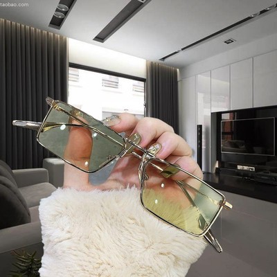 复古风小框凹造型太阳镜明星同款