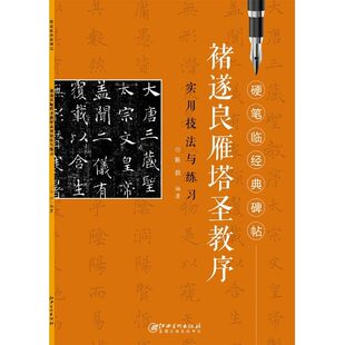 硬笔临经典碑帖 褚遂良雁塔圣教序 实用技法与练习 江西美术出版社 中小学生硬笔书法练习基础教程书法楷书入门临摹 陈侃编著