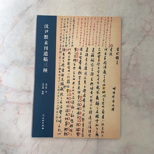 沈尹默未刊遗稿三种 书法史研究文字学民国历史胡适 文物出版社