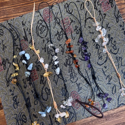 壶绳随机发一条，手工制作，天然水晶