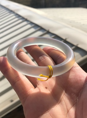 天然巴西无棉正圆玛瑙手镯送女友