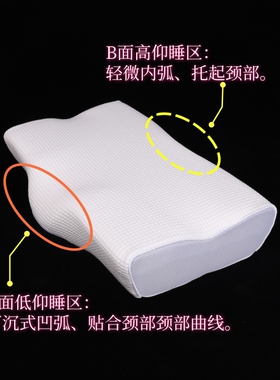 真记忆绵100D慢回弹记忆枕减轻打鼾枕头日本仰睡侧睡支撑好