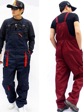 宽松大码连体服棉混纺布结实耐磨